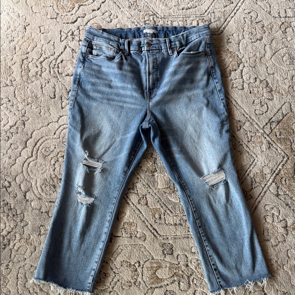 Good American Distressed Jeans